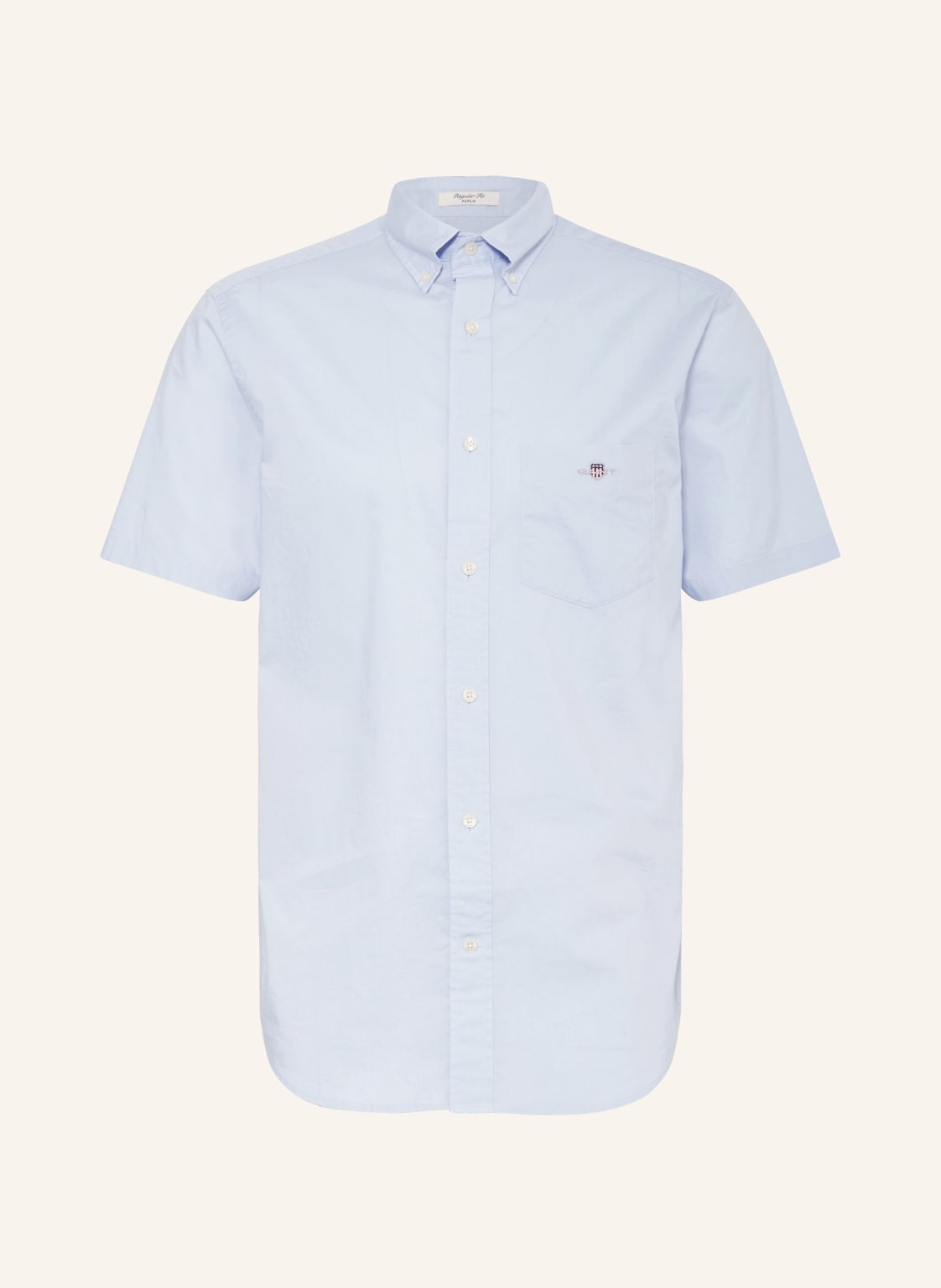 Gant Kurzarm-Hemd Comfort Fit blau von Gant