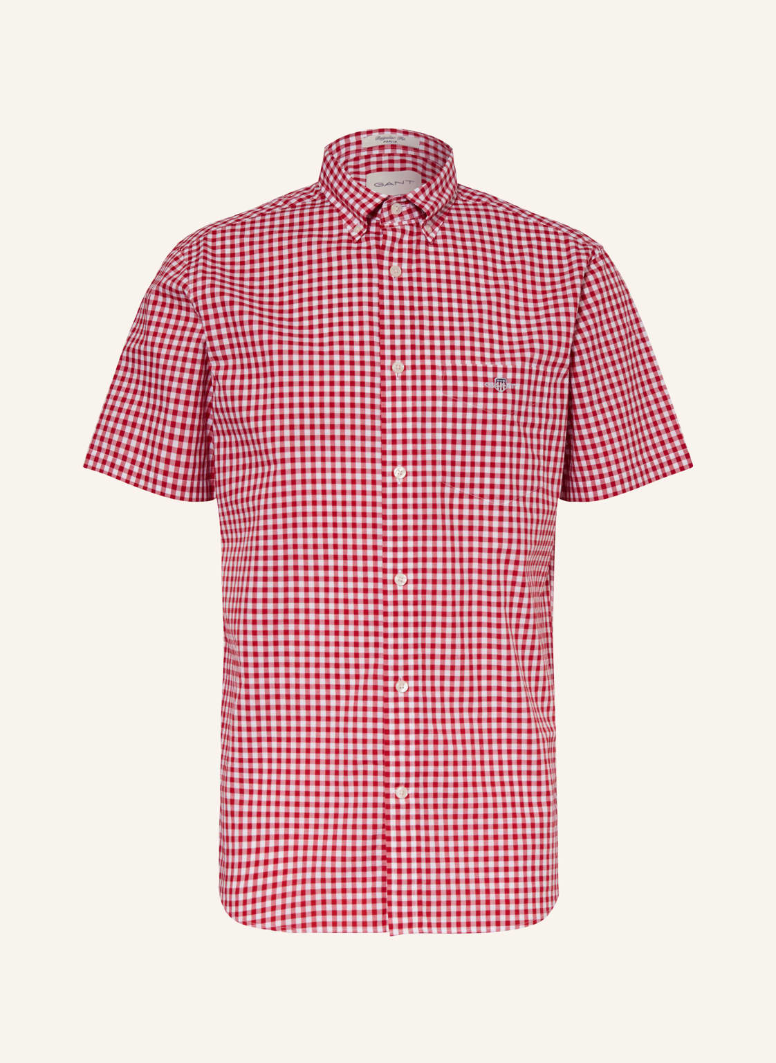 Gant Kurzarm-Hemd Regular Fit rot von Gant