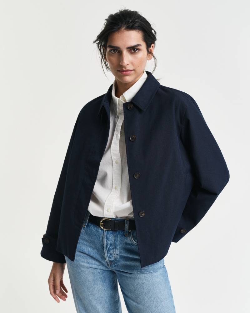 Gant Kurzmantel »SHORT COTTON CAR COAT«, mit leichter A-Linien Silhouette von Gant
