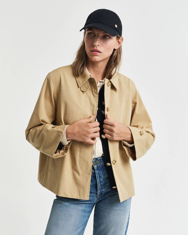 Gant Kurzmantel »SHORT COTTON CAR COAT«, mit leichter A-Linien Silhouette von Gant