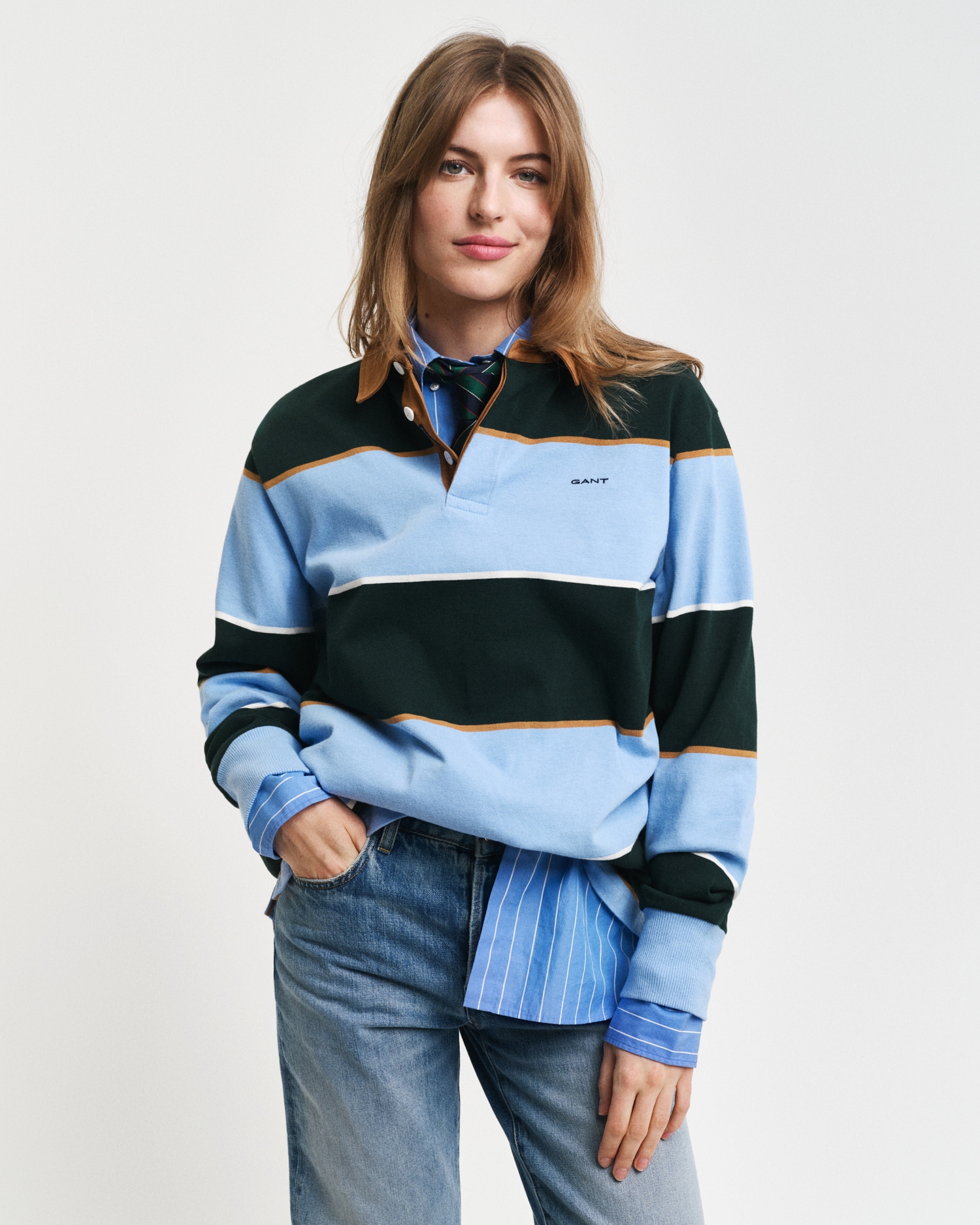 Gant Langarm-Poloshirt »MULTISTRIPE HEAVY RUGGER«, mit bunten Streifen, unisex Gant Langarm-Poloshirt »MULTISTRIPE HEAVY RUGGER«, mit bunten Streifen, unisex von Gant