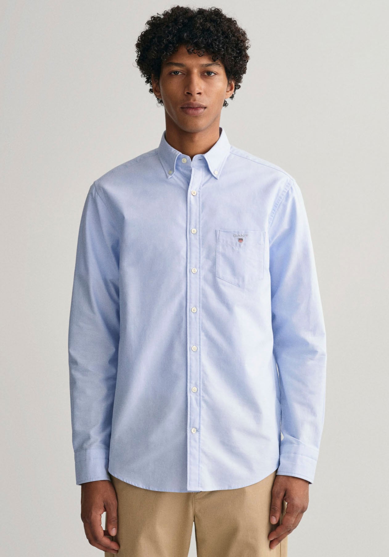 Gant Langarmhemd »Regular Fit Oxford Hemd strukturiert langlebig dicker« von Gant