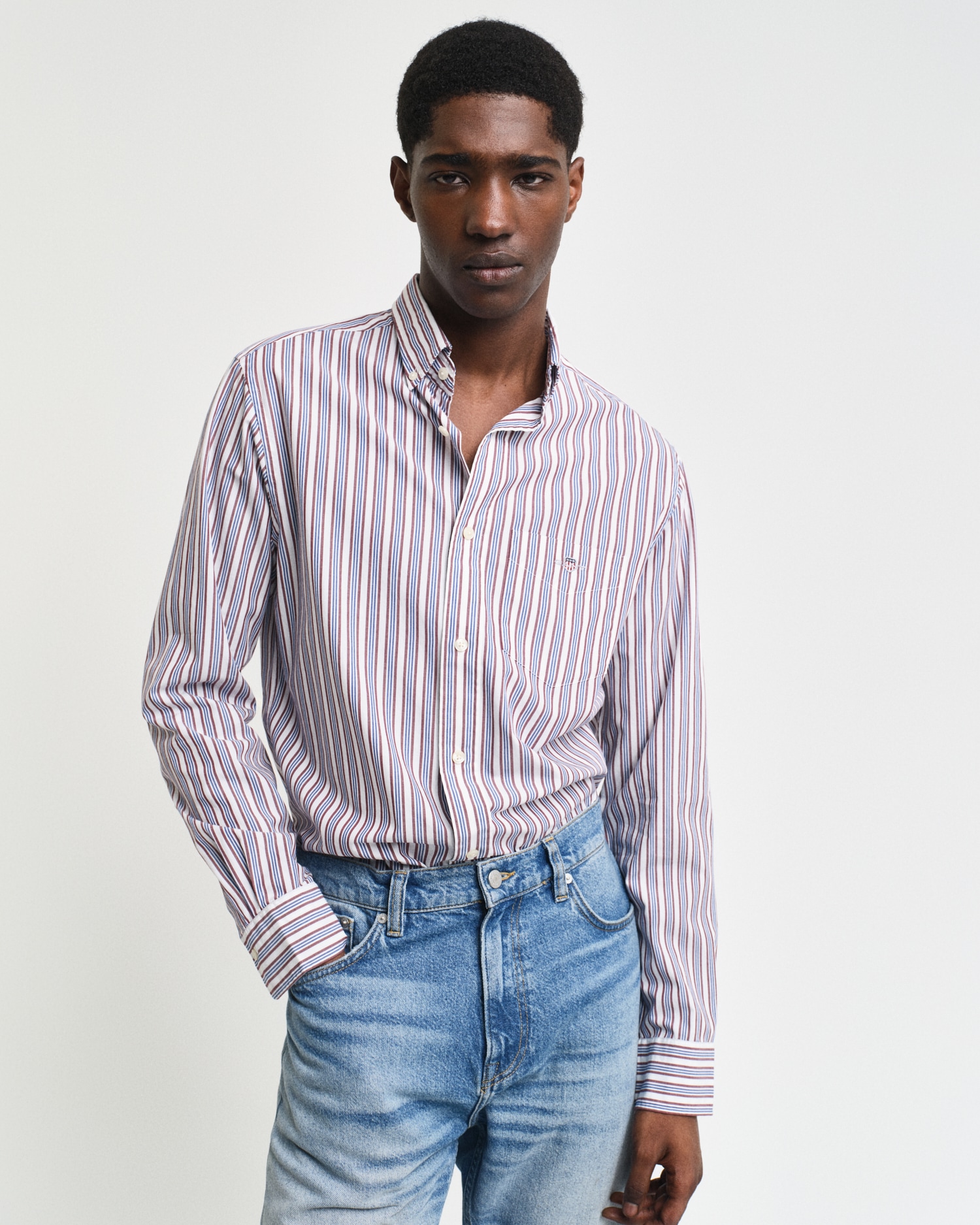 Gant Langarmhemd »REG POPLIN STRIPE SHIRT«, Regular Fit Popeline Hemd mit Streifen Gant Langarmhemd »REG POPLIN STRIPE SHIRT«, Regular Fit Popeline Hemd mit Streifen von Gant