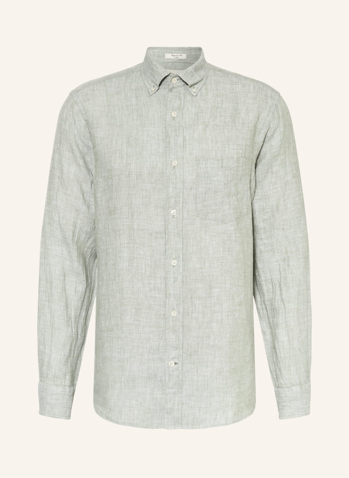 Gant Leinenhemd Regular Fit gruen von Gant