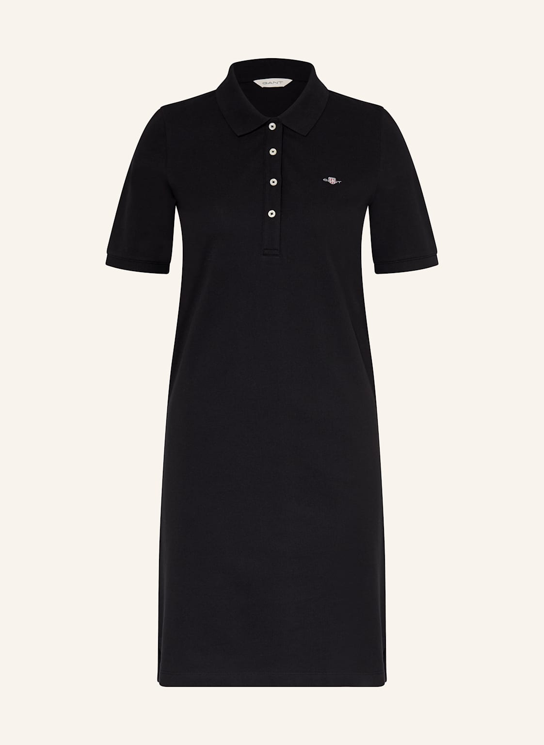 Gant Piqué-Kleid Shield schwarz Gant Piqué-Kleid Shield schwarz von Gant