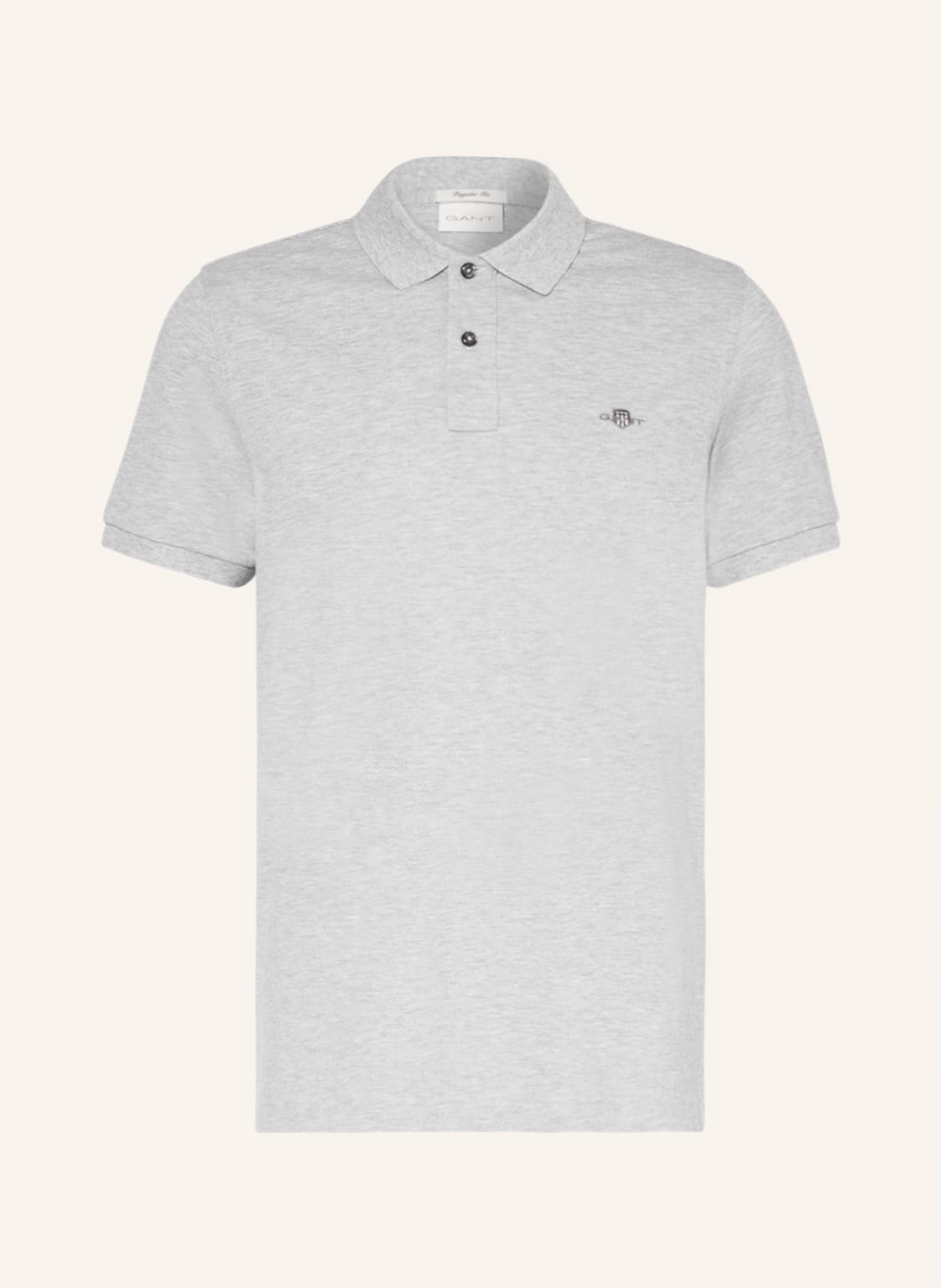 Gant Piqué-Poloshirt Regular Fit grau von Gant