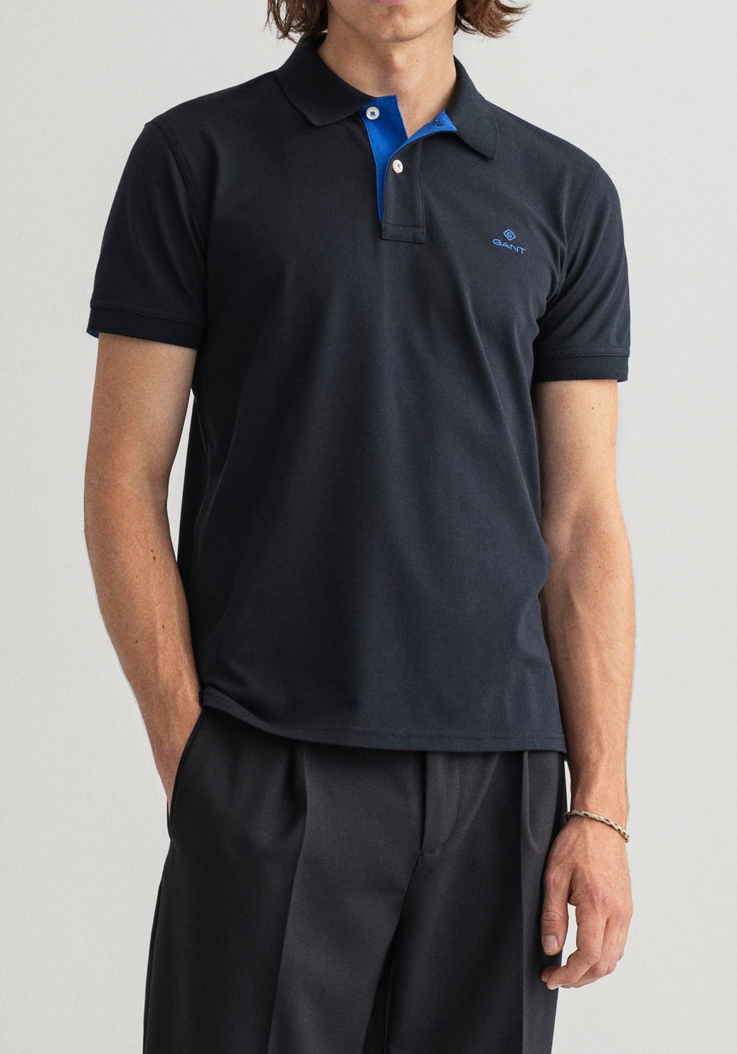 Gant Poloshirt »CONTRAST COLLAR PIQUE SS RUGGER« von Gant