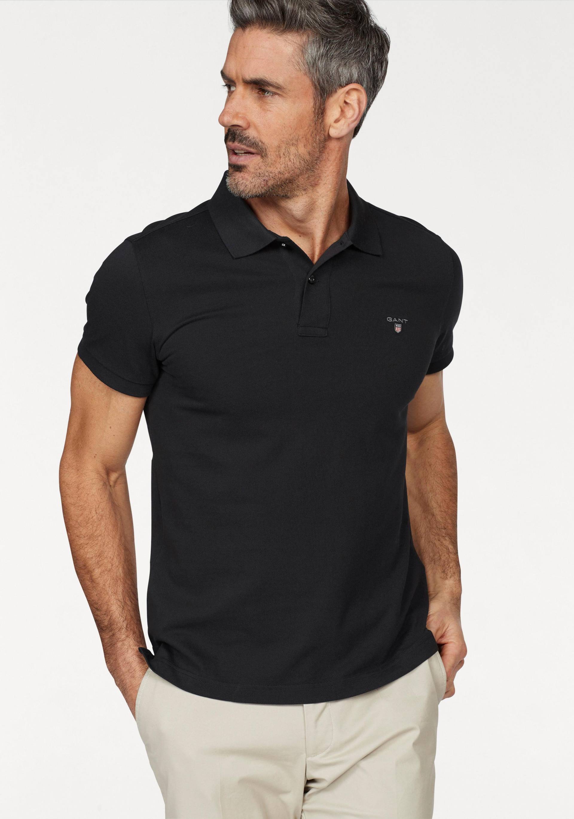 Gant Poloshirt »ORIGINAL PIQUE SS RUGGER«, mit Flachstrickkragen von Gant