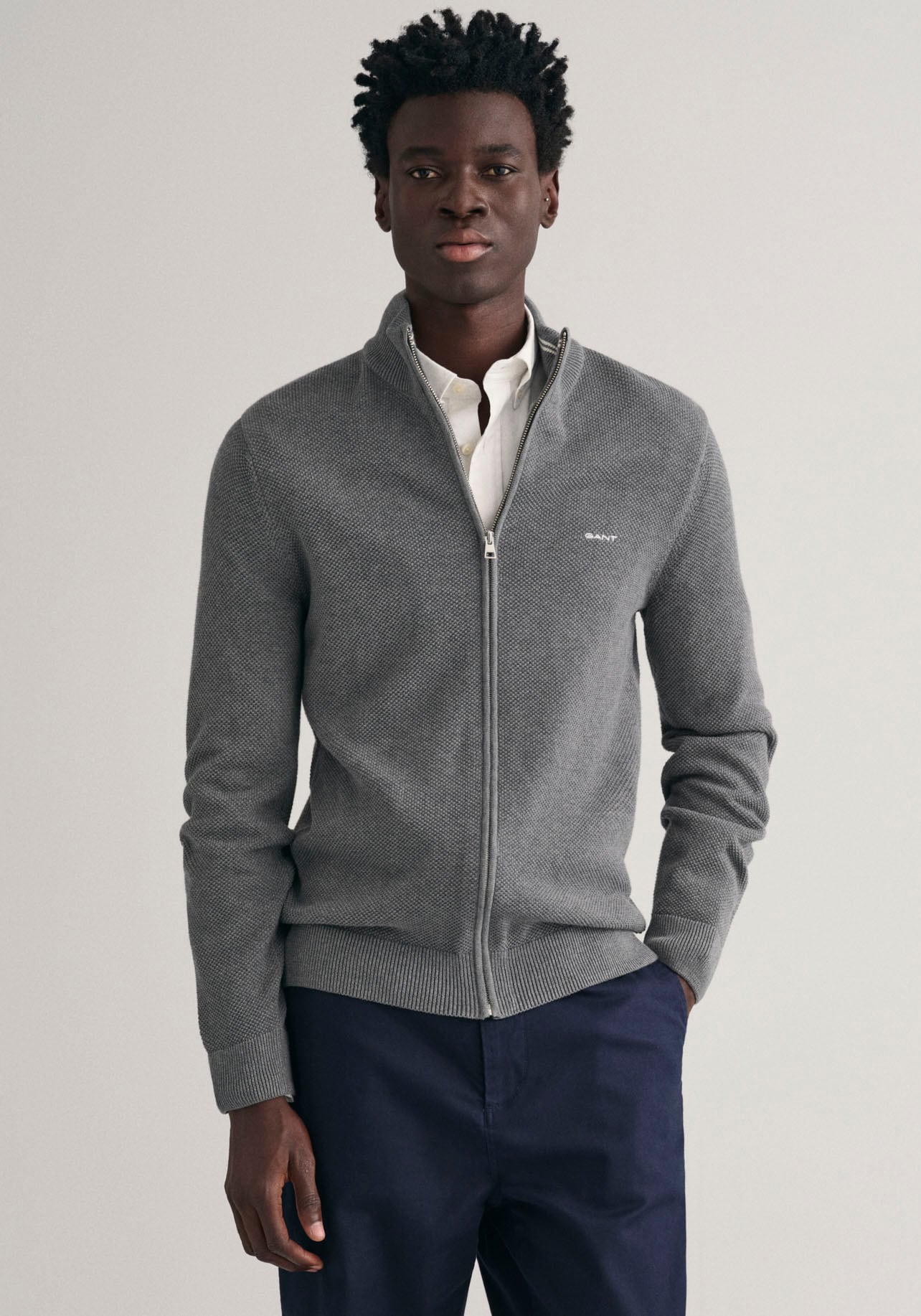 Gant Strickjacke »COTTON PIQUE ZIP CARDIGAN« von Gant