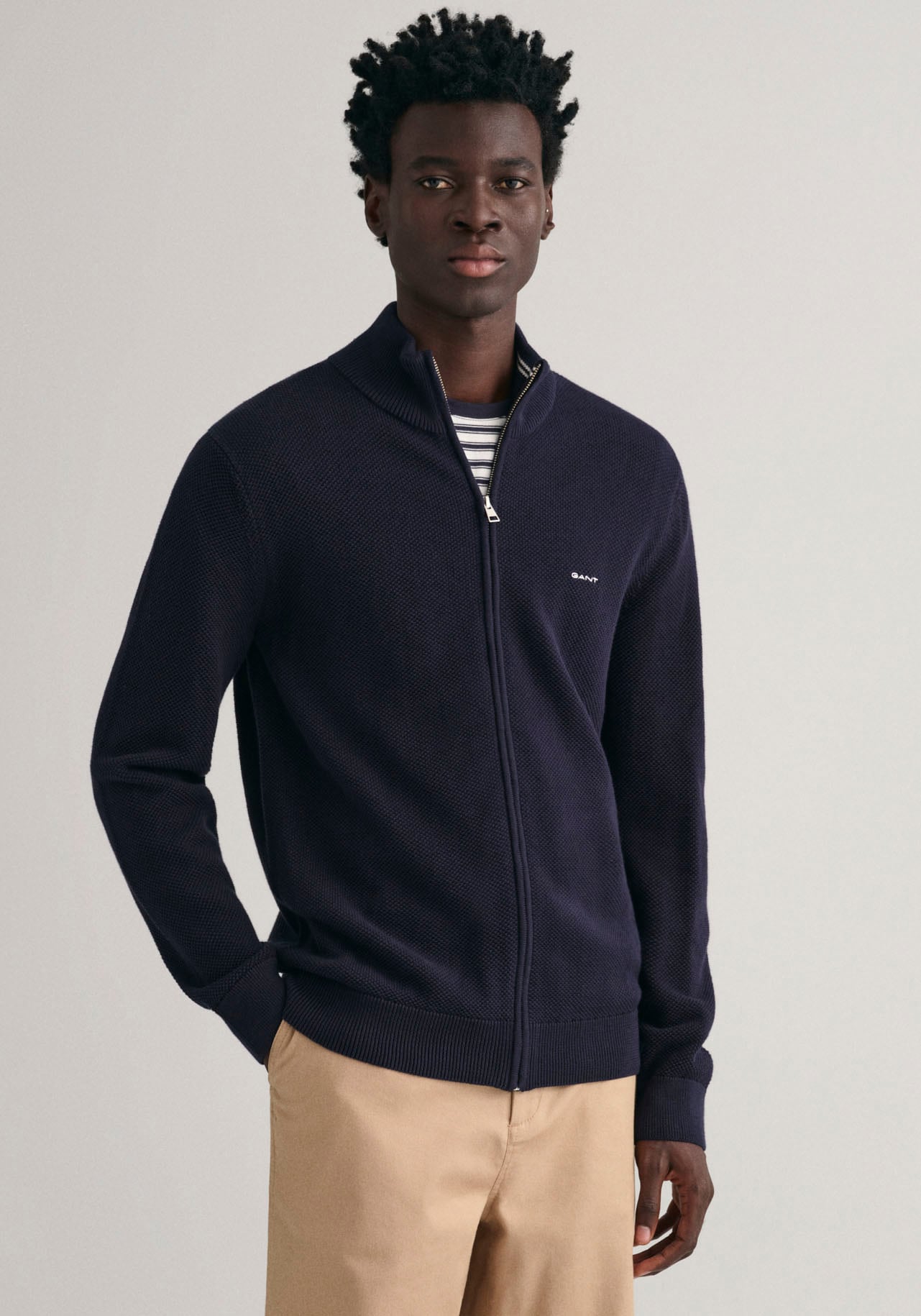 Gant Strickjacke »COTTON PIQUE ZIP CARDIGAN« von Gant