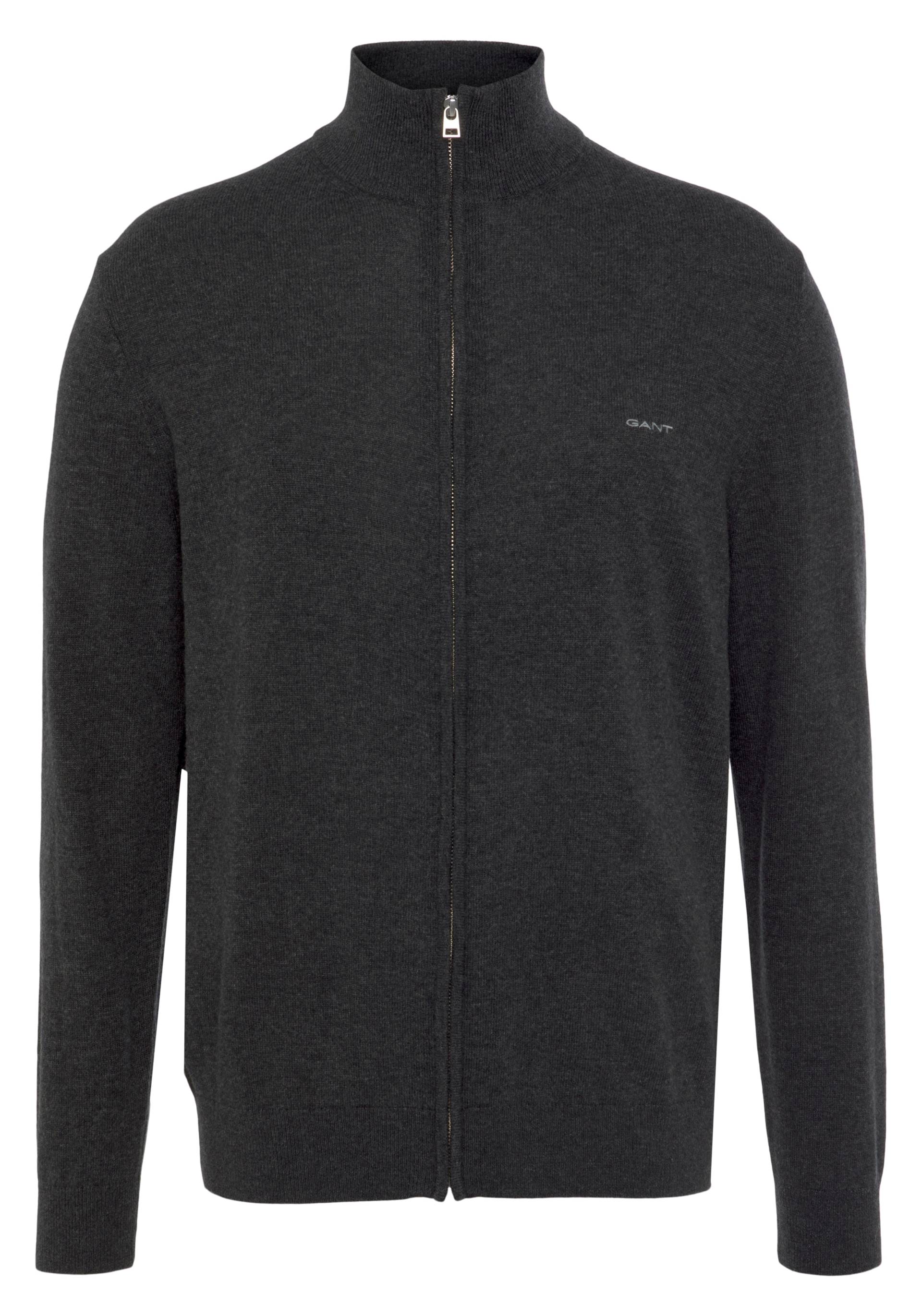 Gant Strickjacke »Extrafine Lambswool Zip Cardigan« von Gant