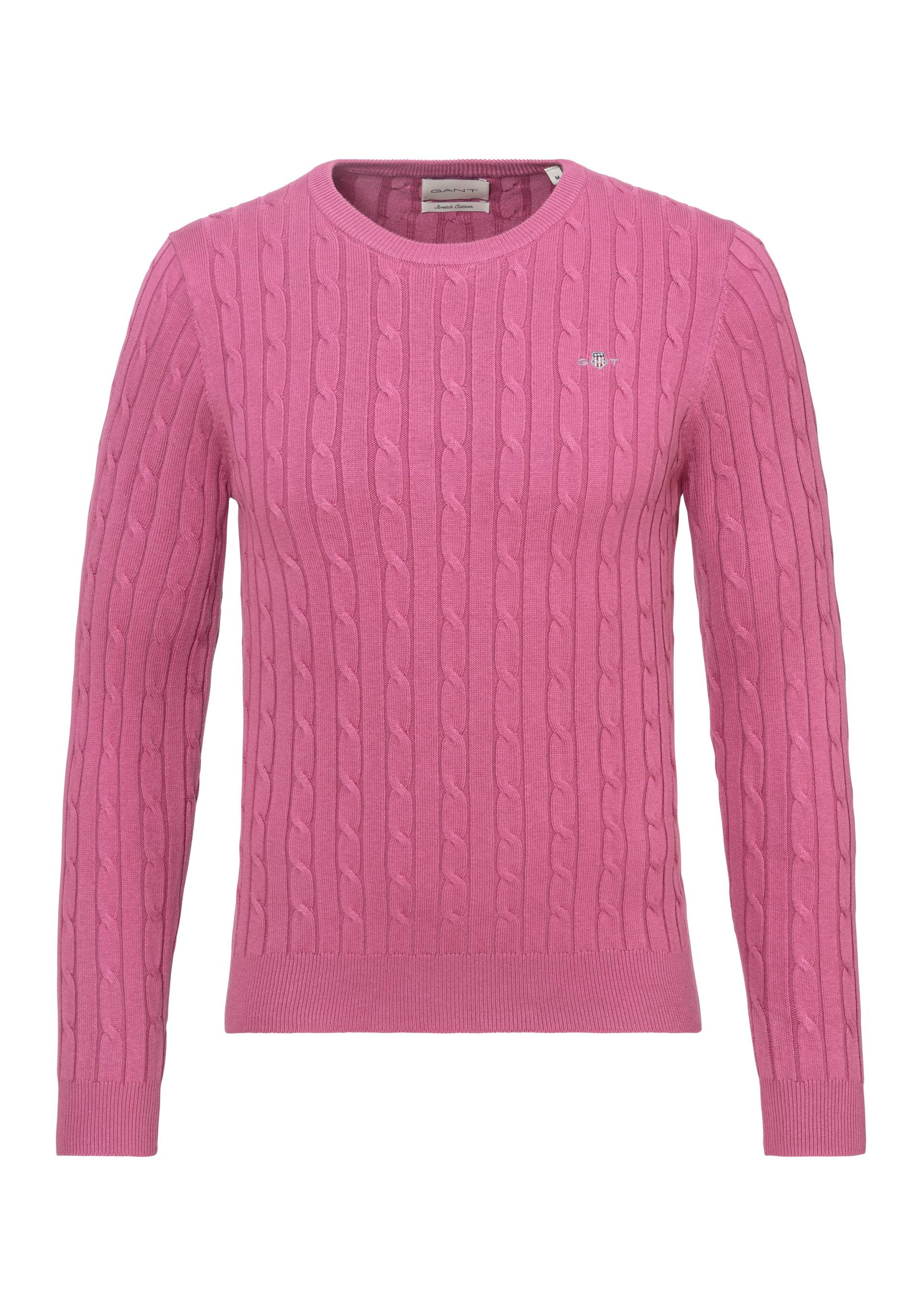 Gant Strickpullover »STRETCH COTTON CABLE C-NECK«, mit Logostickerei auf der Brust Gant Strickpullover »STRETCH COTTON CABLE C-NECK«, mit Logostickerei auf der Brust von Gant