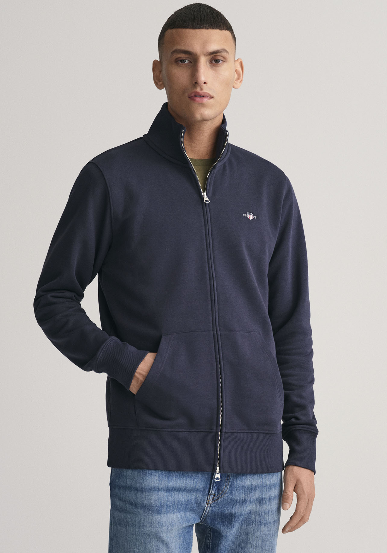 Gant Sweatjacke »REG SHIELD FULL ZIP SWEAT« von Gant