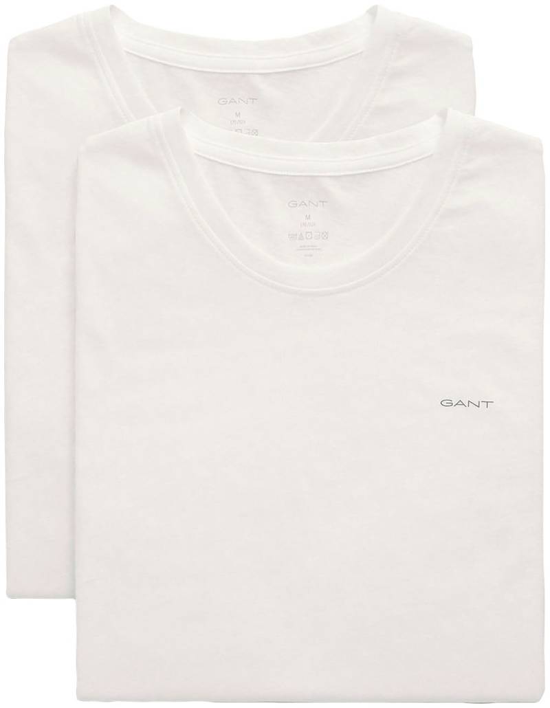Gant T-Shirt »C-NECK T-SHIRT 2-PACK«, (2 tlg.), aus besonders weichem Material von Gant