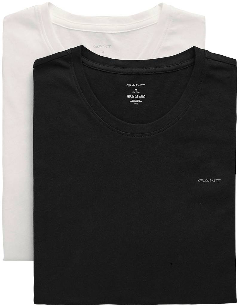 Gant T-Shirt »C-NECK T-SHIRT 2-PACK«, (2 tlg.), aus besonders weichem Material von Gant