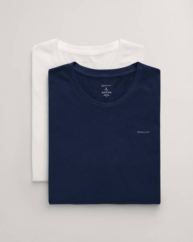 Gant T-Shirt »C-NECK T-SHIRT 2-PACK«, (2 tlg.), aus besonders weichem Material von Gant