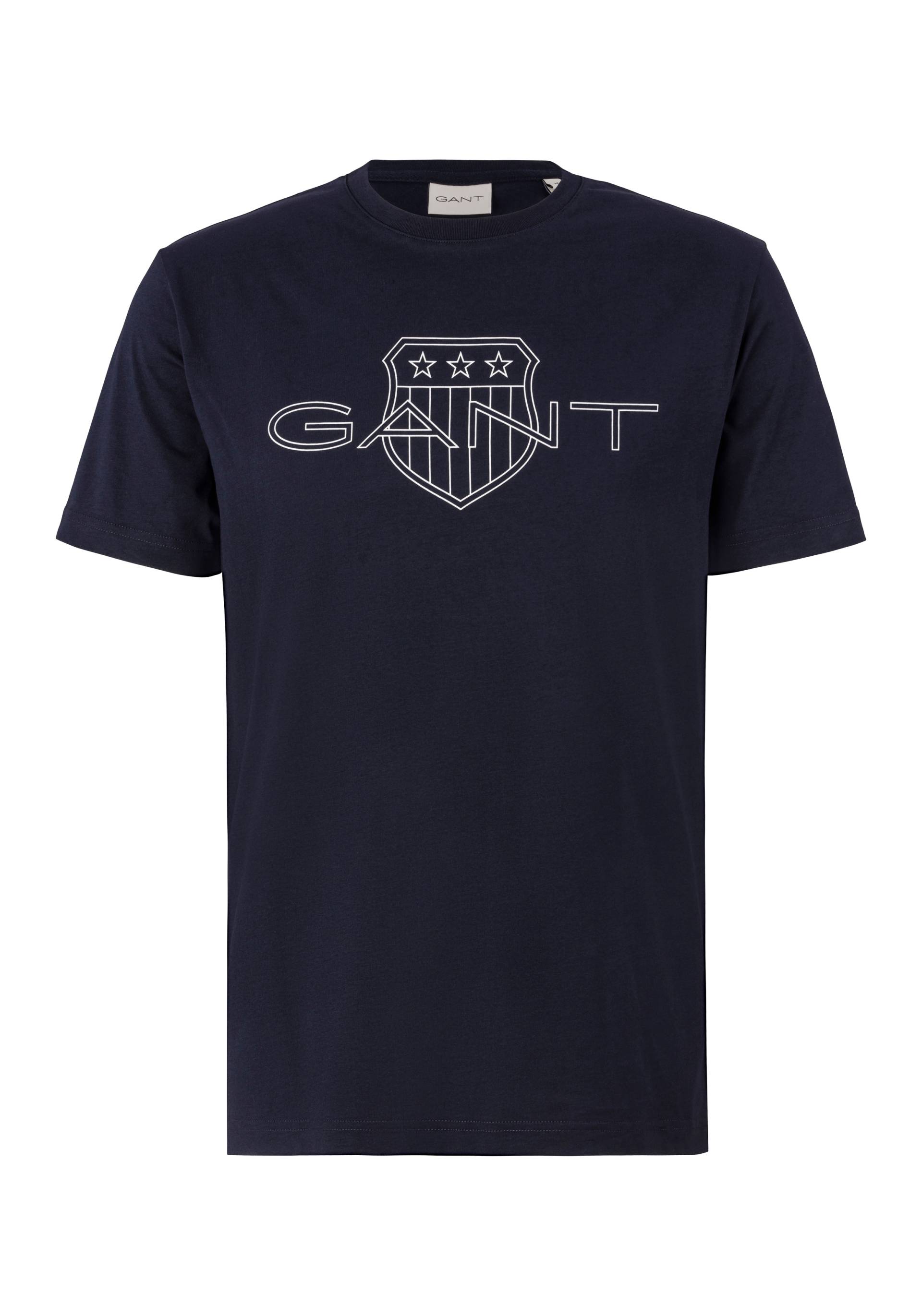Gant T-Shirt »LOGO SS T-SHIRT«, Kontrastfarbener Print von Gant