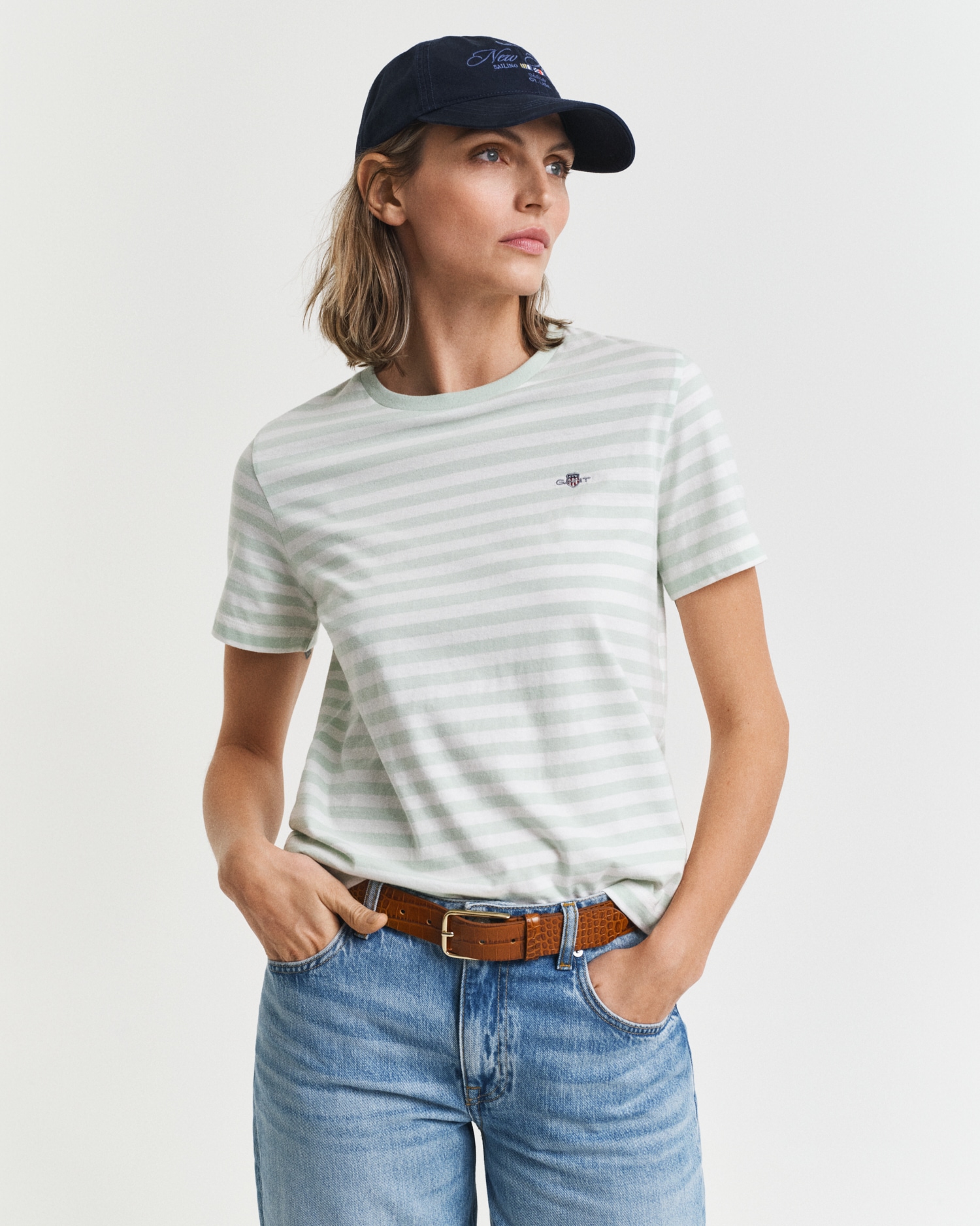 Gant T-Shirt »REG STRIPED SHIELD SS T-SHIRT« Gant T-Shirt »REG STRIPED SHIELD SS T-SHIRT« von Gant
