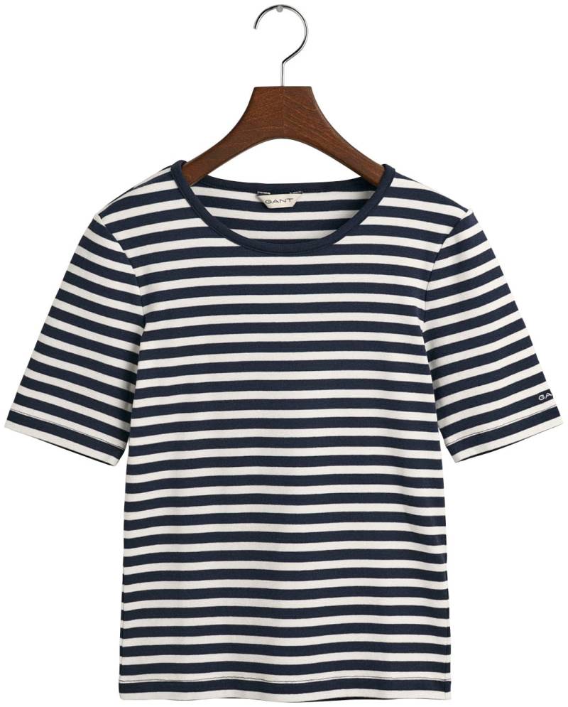 Gant T-Shirt »SLIM STRIPED 1X1 RIBBED KA T-SHIRT« von Gant