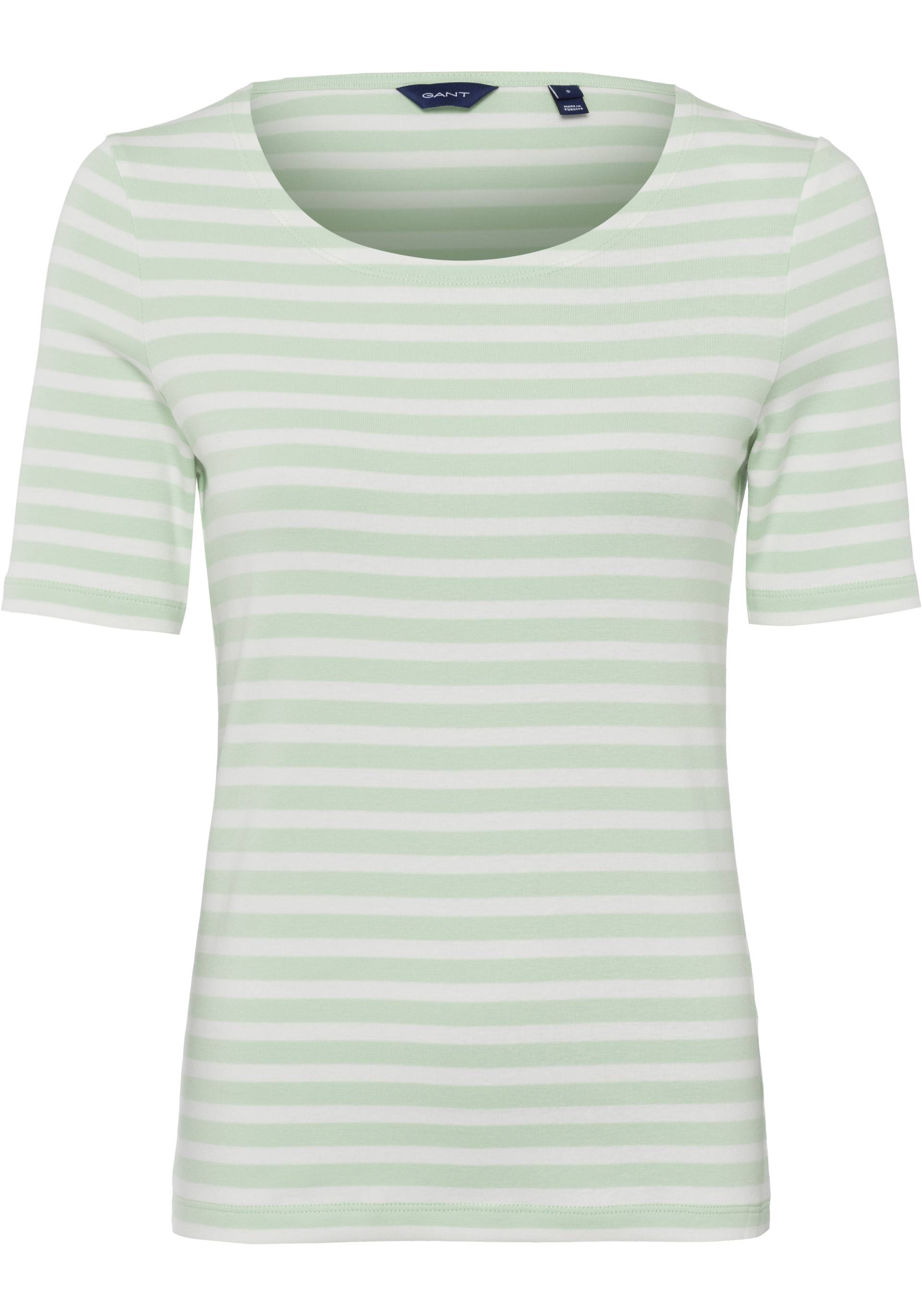 Gant T-Shirt »STRIPED 1X1 RIB LSS T-SHIRT«, (1 tlg.) von Gant