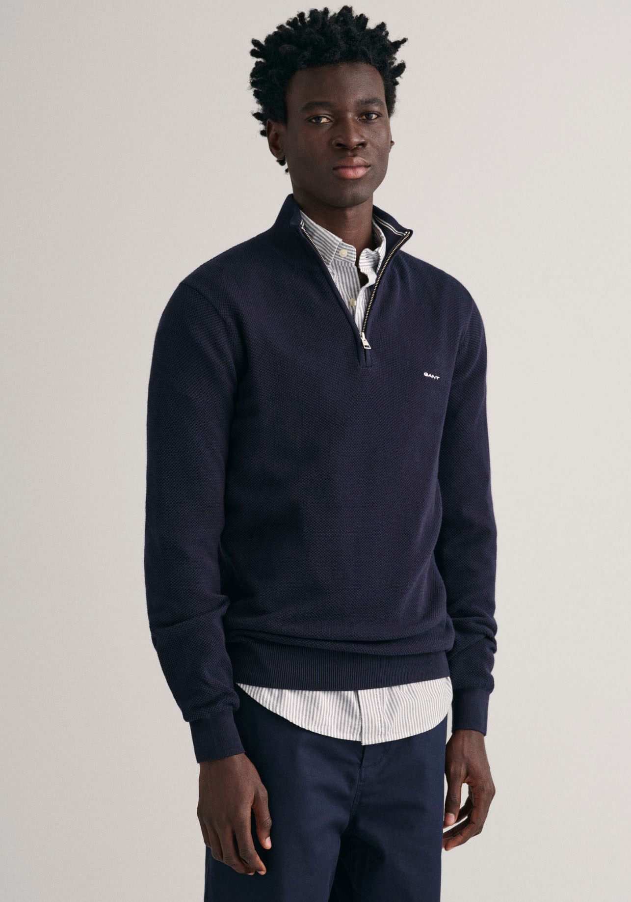 Gant Troyer »COTTON PIQUE HALFZIP«, mit Piqué-Struktur von Gant