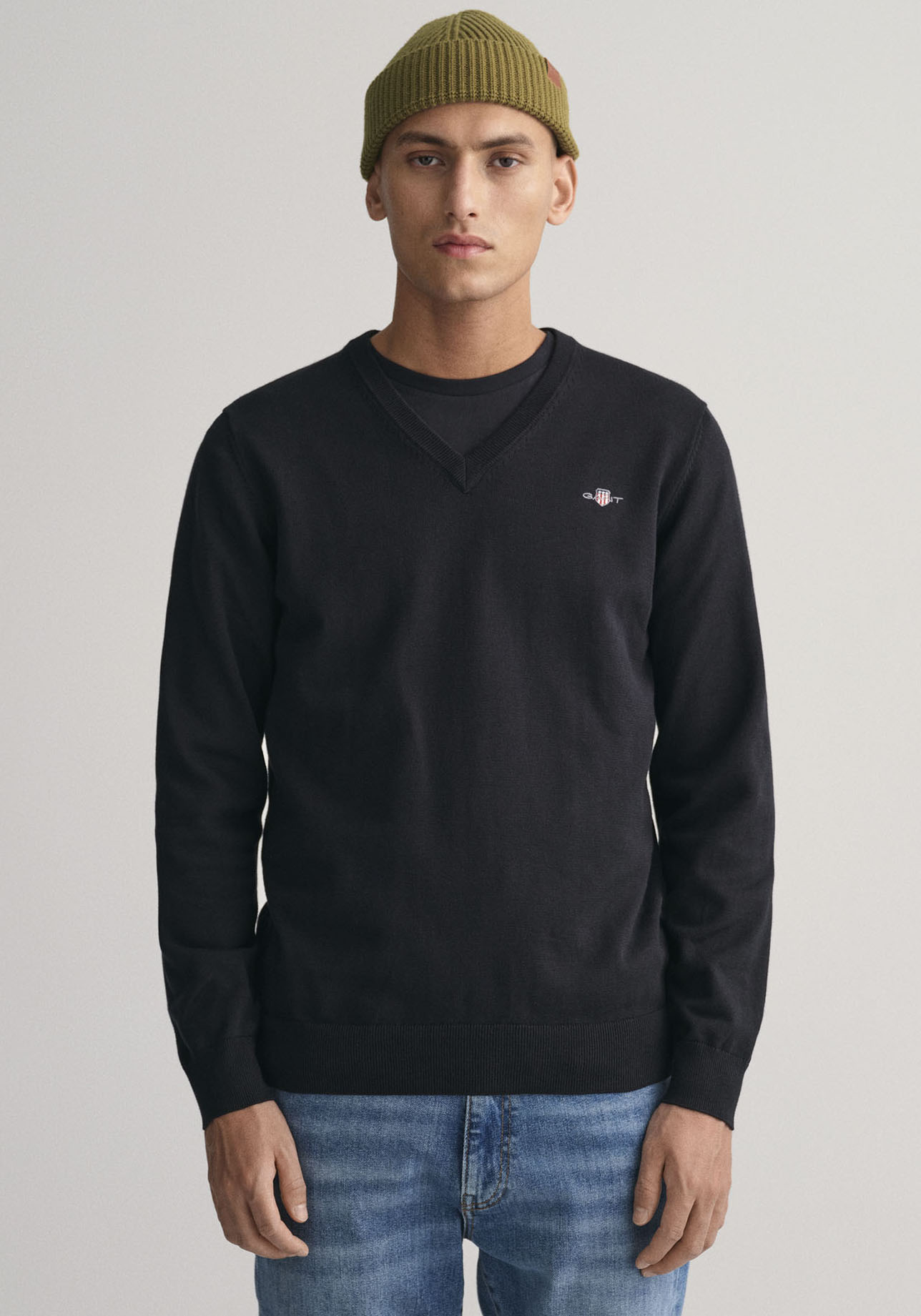 Gant V-Ausschnitt-Pullover »Classic Cotton V-Neck« von Gant