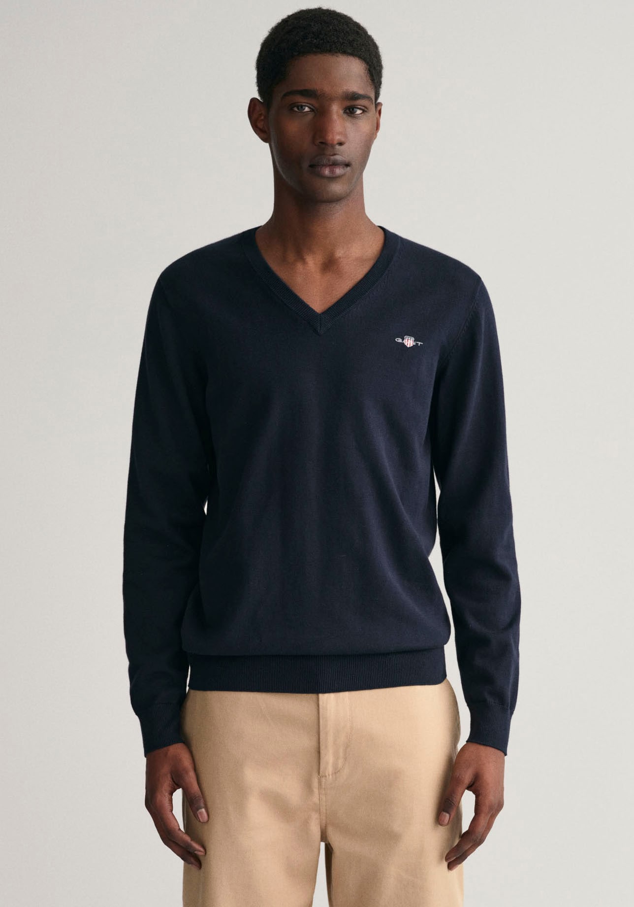 Gant V-Ausschnitt-Pullover »Classic Cotton V-Neck« von Gant