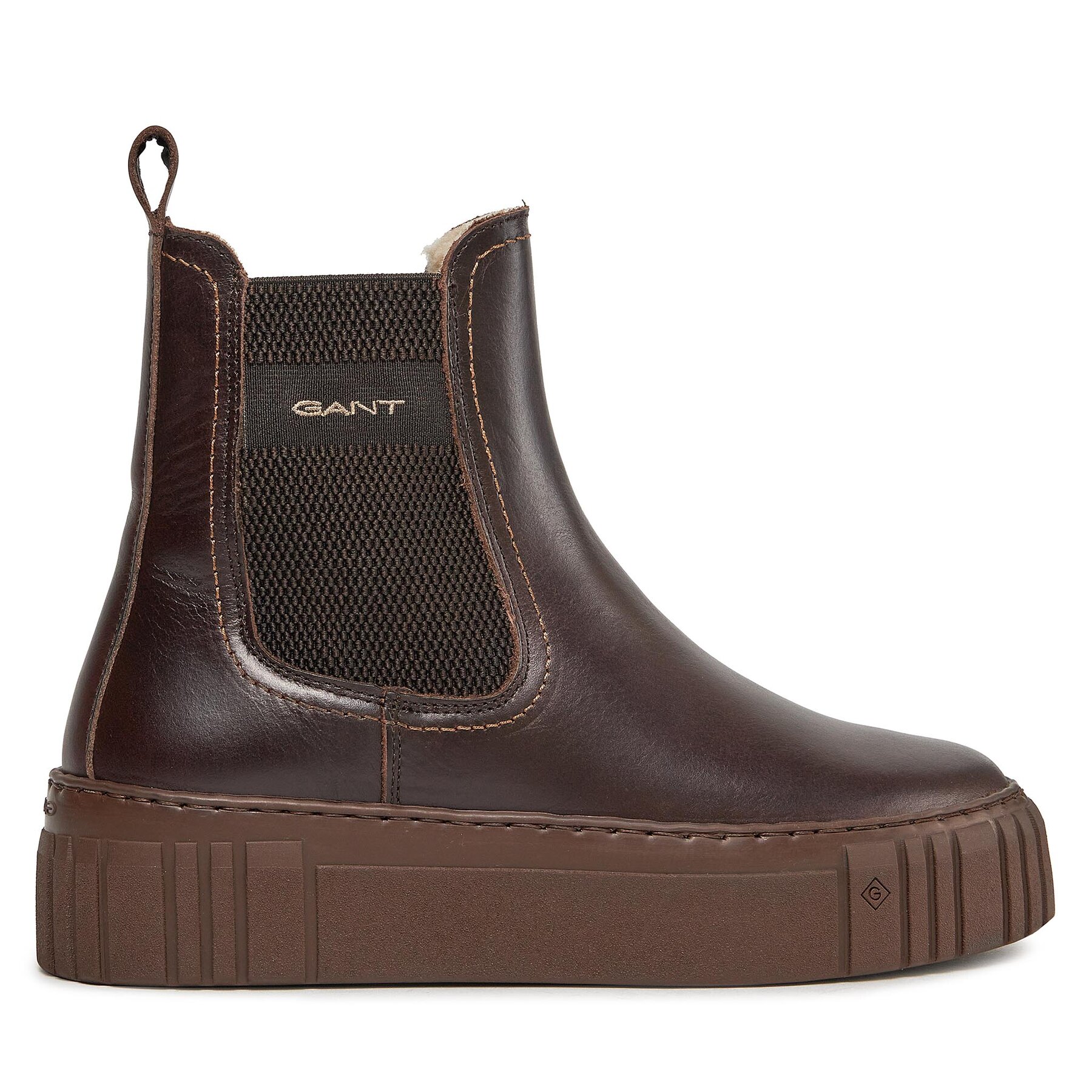 Klassische Stiefeletten Gant Snowmont Chelsea Boot 27551372 Dark Brown von Gant