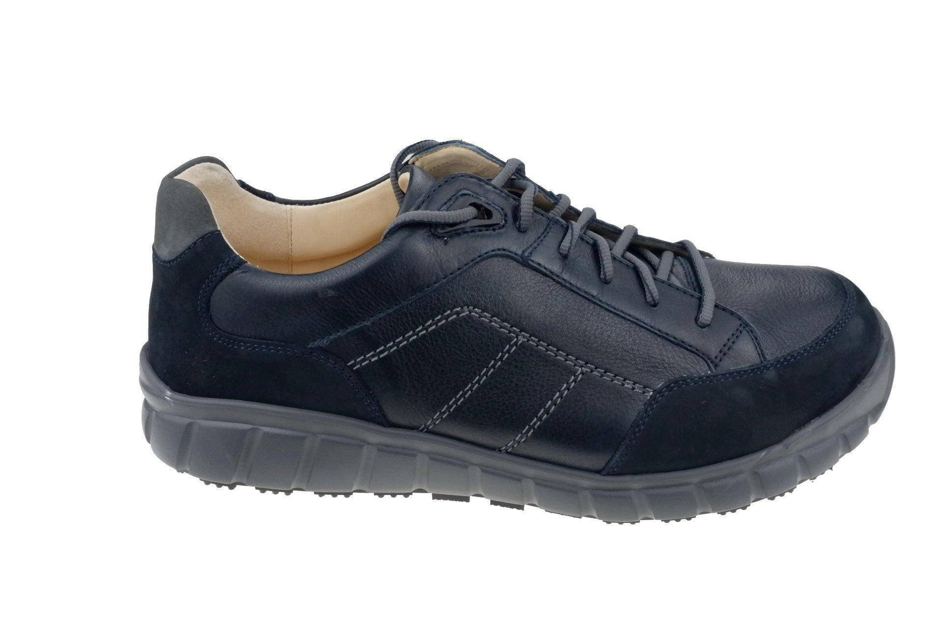 Evo - Leder Sneaker Herren Blau 40 von Ganter