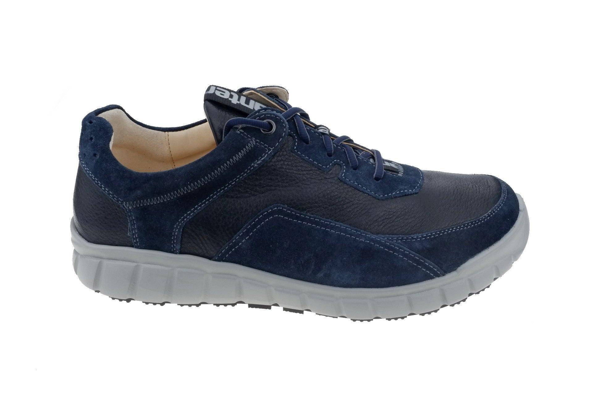 Evo - Leder Sneaker Herren Blau 40.5 von Ganter