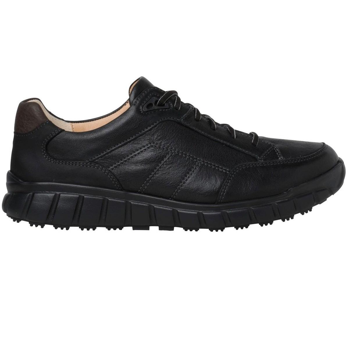 Evo - Leder Sneaker Herren Schwarz 40.5 von Ganter