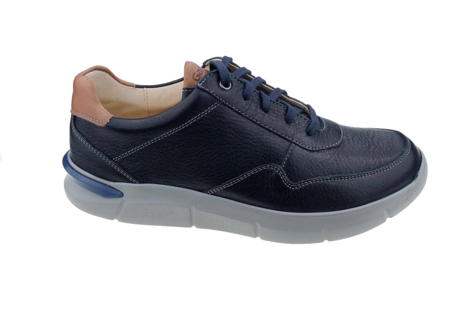 George - Leder Sneaker Herren Blau 45 von Ganter