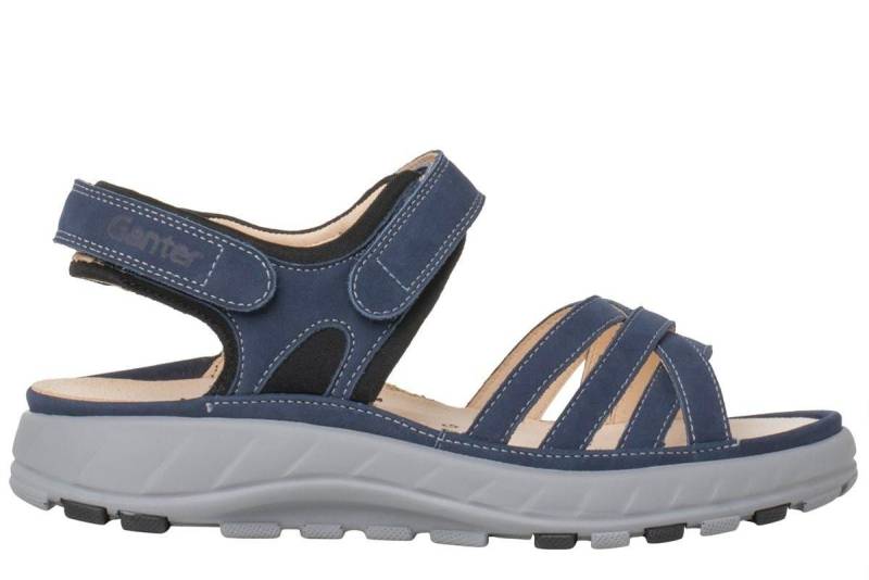 Geva G - Nubuk Sandale Damen Blau 37 von Ganter