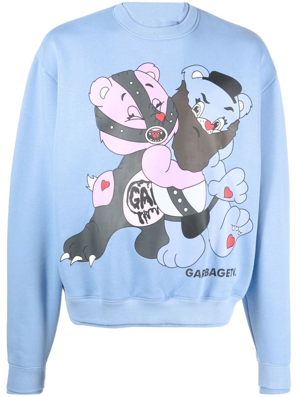 Garbage Tv graphic-print sweatshirt - Blue von Garbage Tv