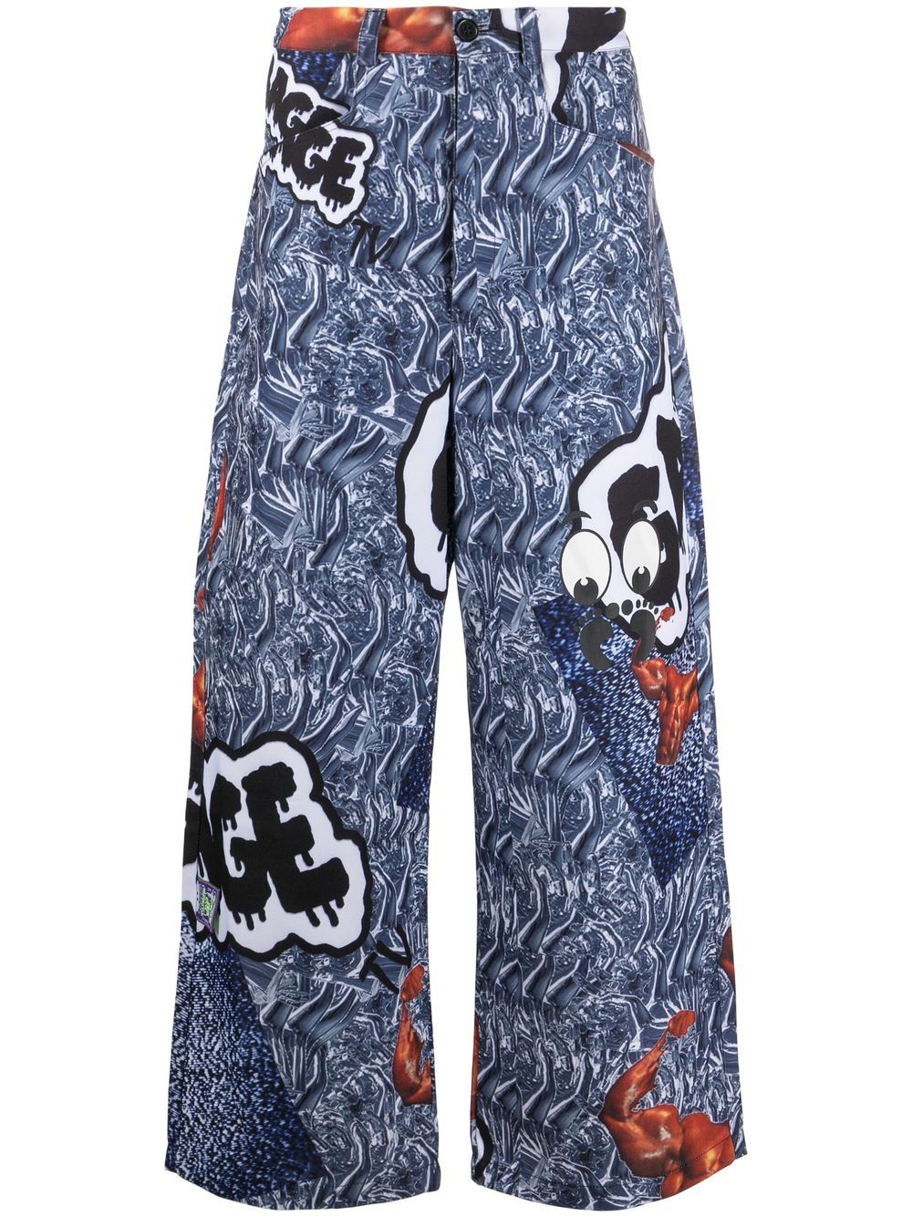 Garbage Tv straight-leg trousers - Blue von Garbage Tv