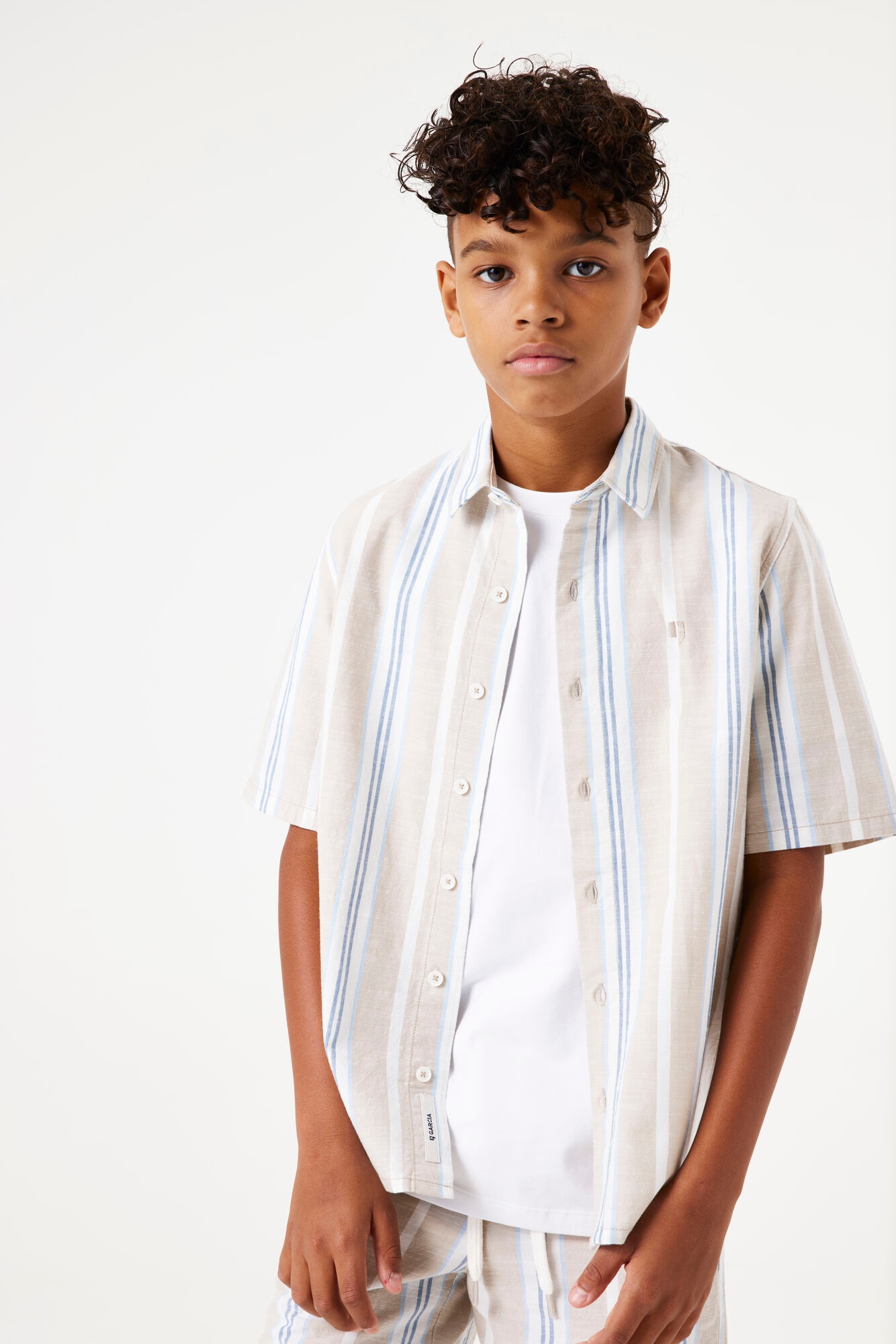 Garcia Kurzarmhemd, mit Logo Stickerei for BOYS von Garcia