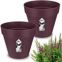 Blumentopf 2er-Set Maulbeere matt 19x18cm 3L von Gardebruk®