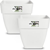 Blumentopf 2er-Set Weiß 30x29x29cm 15,1L von Gardebruk®