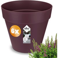 Blumentopf 6er-Set Maulbeere matt 19x18cm 3L von Gardebruk®