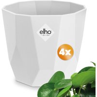 Blumentopf b for rock 4er-Set Weiß 14x13cm 1,5L von Gardebruk®