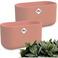 Blumentopf b for soft duo 2er-Set Rosa 27x13x14cm 3,7L von Gardebruk®