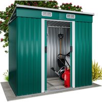 Geräteschuppen Grün Metall 200x125x180cm von Gardebruk®
