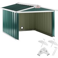 Mähroboter Garage Grün Metall 86x100x63cm von Gardebruk®