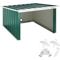 Mähroboter Garage Grün Metall 89x90x54cm von Gardebruk®