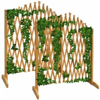 Rankhilfe 2er-Set Braun 200x107cm von Gardebruk®