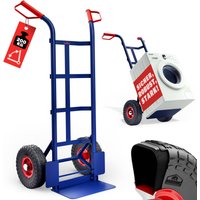 Sackkarre Blau Stahl Luftbereifung klappbare Schaufel von Gardebruk®