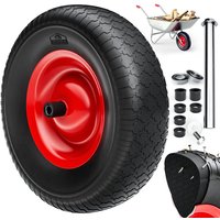 Schubkarrenrad Schwarz PU-Schaum mit Achse Schubkarrenrad Schwarz PU-Schaum mit Achse von Gardebruk®