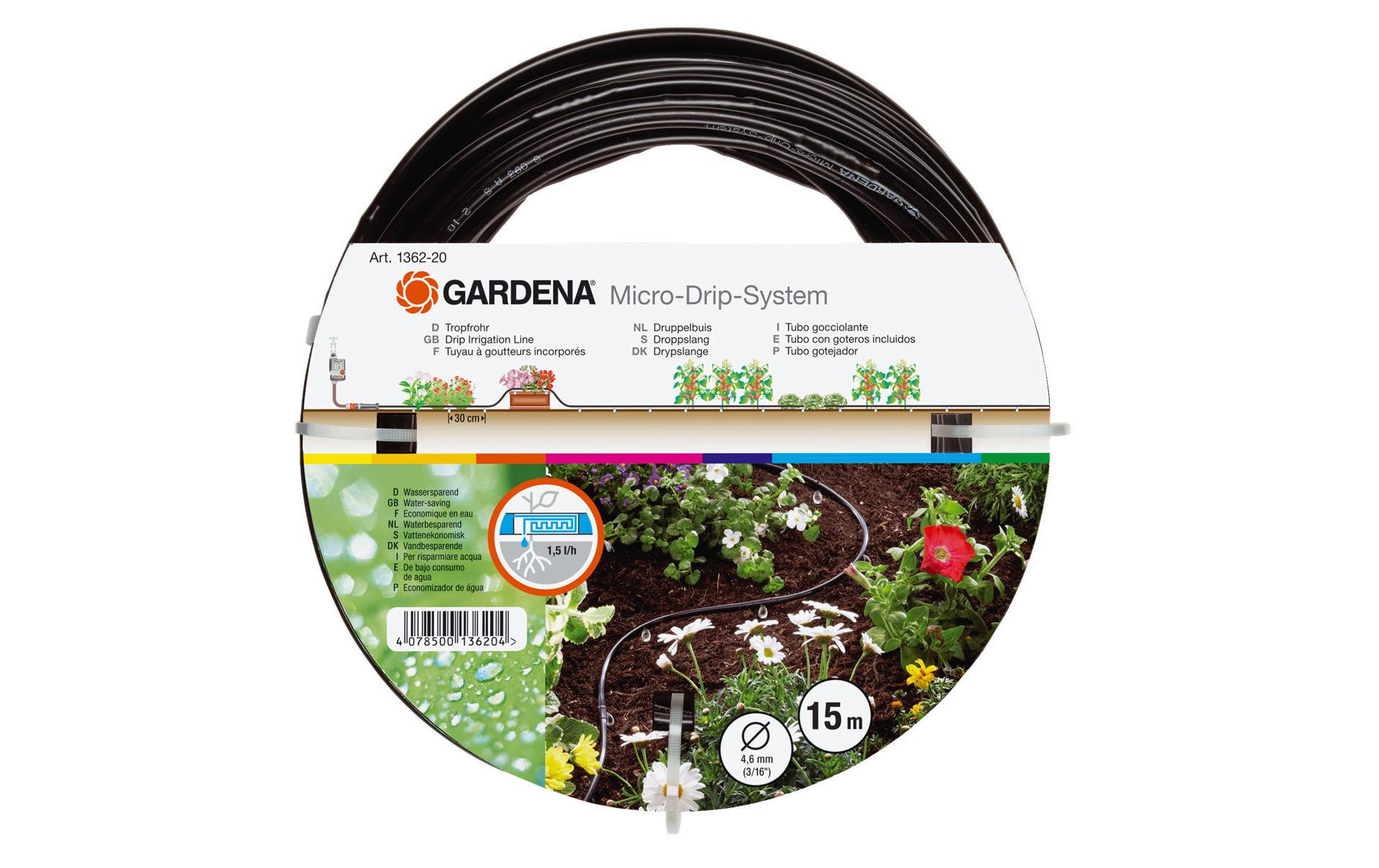 GARDENA Bewässerungssystem »Tropfrohr 1362«, Micro-Drip-System GARDENA Bewässerungssystem »Tropfrohr 1362«, Micro-Drip-System von Gardena
