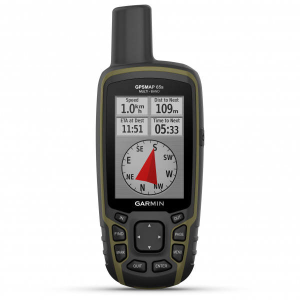 Garmin - GPSMAP 65s - GPS-Gerät schwarz/grün von Garmin