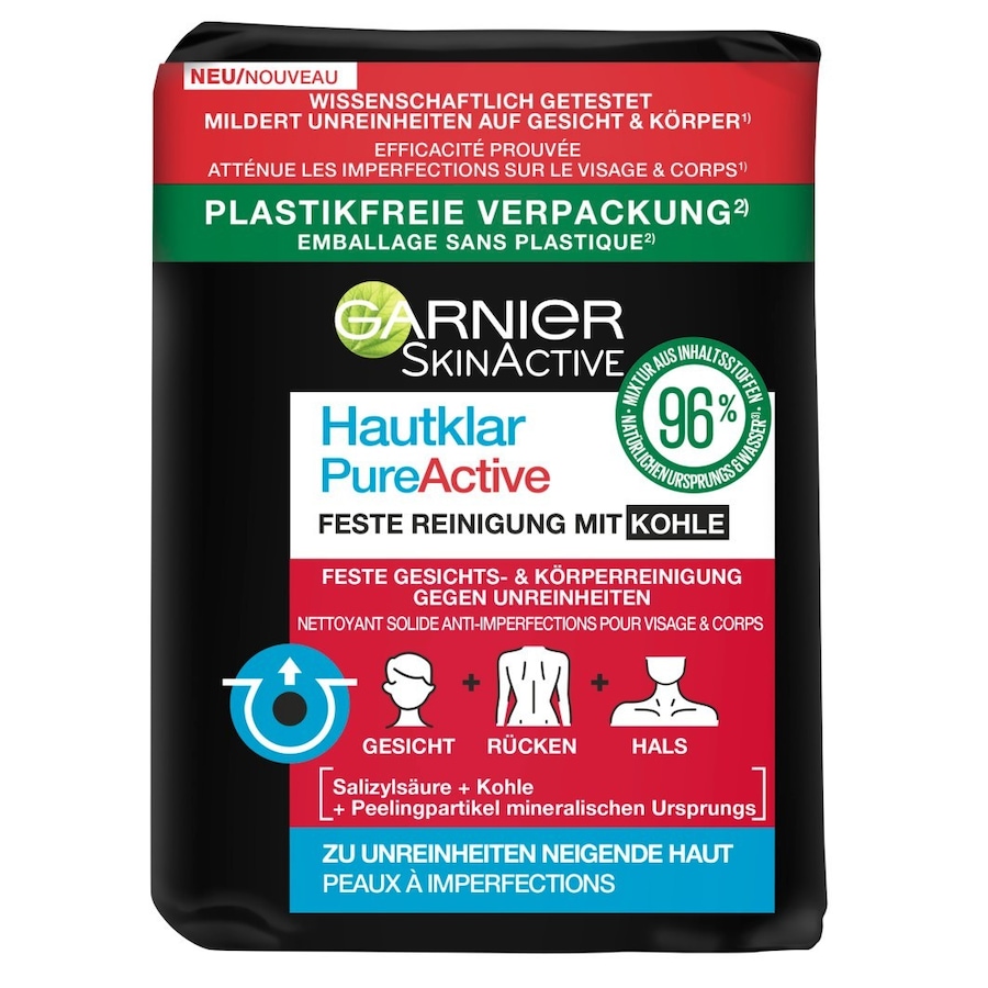 Garnier Skin Active Garnier Skin Active Hautklar PureActive Feste Reinigung mit Kohle seife 100.0 g Garnier Skin Active Garnier Skin Active Hautklar PureActive Feste Reinigung mit Kohle seife 100.0 g von Garnier